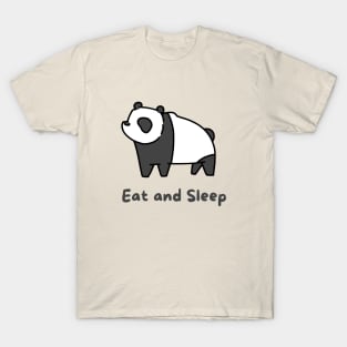 Lazy Panda Eat and Sleep T-Shirt